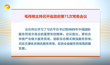 視頻丨毛偉明主持召開省政府第71次常務...